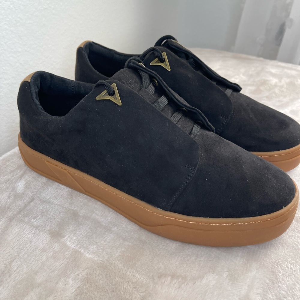 LGND Women’s Black Suede Sneakers with Tan‎ Sole